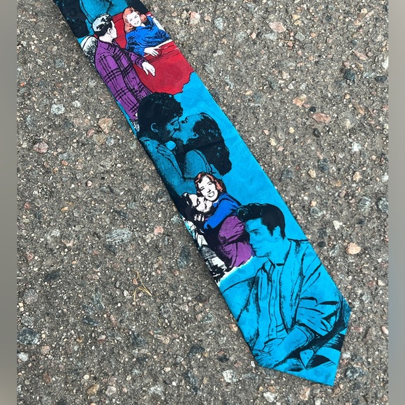 The Elvis Presley Collection by Supersa “Love Me Tender” 100 Italian Silk Tie - Picture 1 of 14